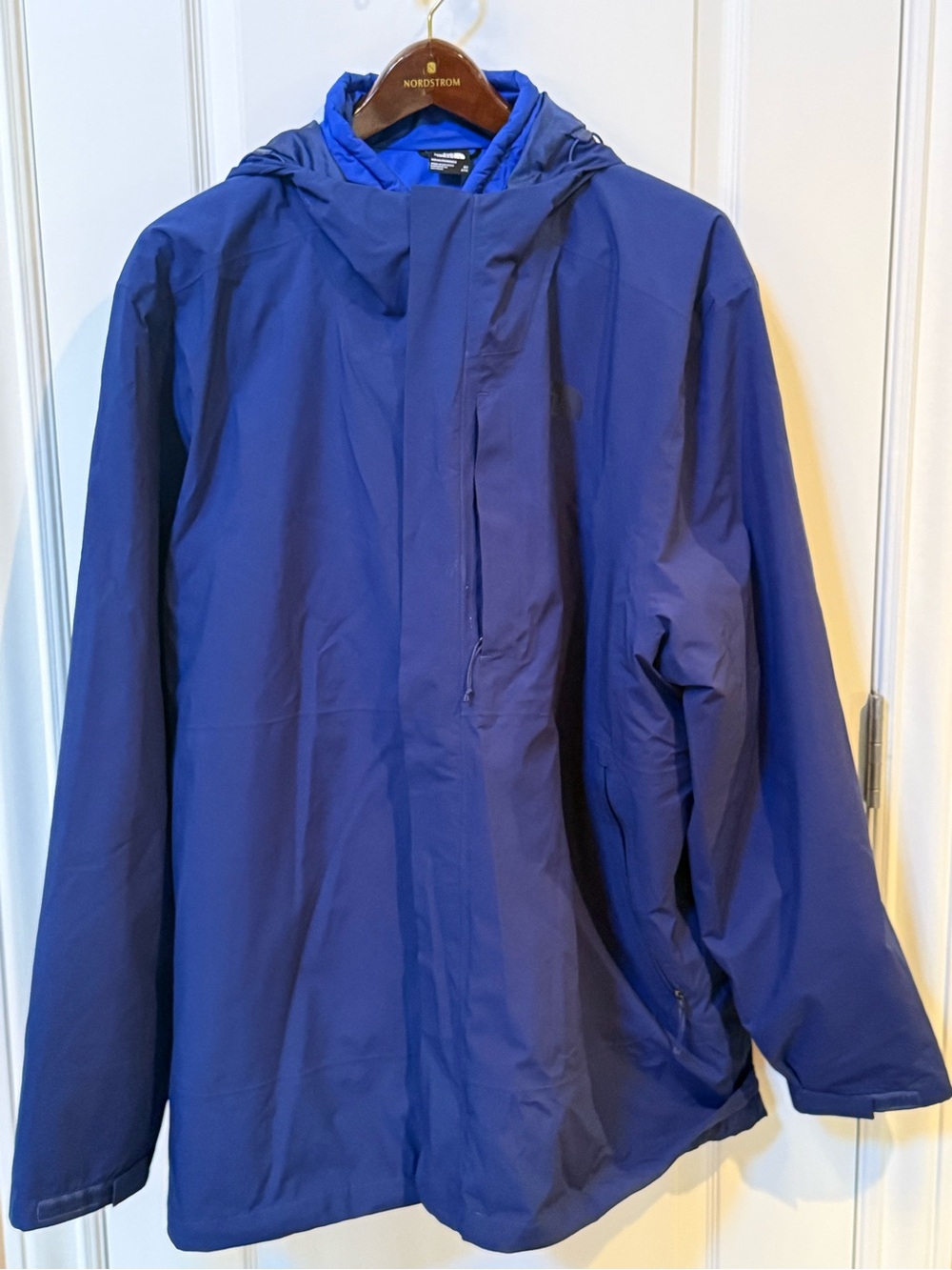 Men's Blue Northface Hooded Parka